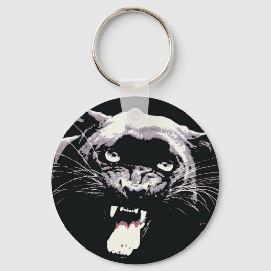 Porte-clés Panthère noire Jaguar (Recto)