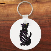 Porte-clés Panthère noire sauvage (Recto)