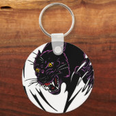 Porte-clés Panthère noire sauvage (Recto)