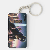 Porte-clés Panthère sur les toits de New York (Dos)