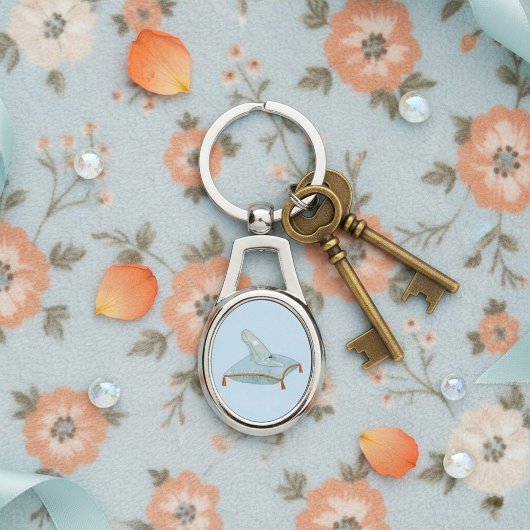 Porte-clés Pantoufle de verre