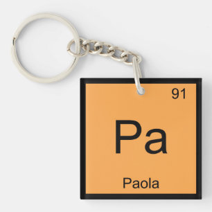 Porte-clés Paola Nom Chimie Élément Tableau Périodique