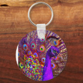 Porte-clés paon d'un million de couleurs (Recto)