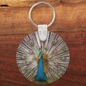 Porte-clés Paon Pacifique (Recto)