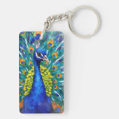 Porte-clés Paon vibrant (Dos)