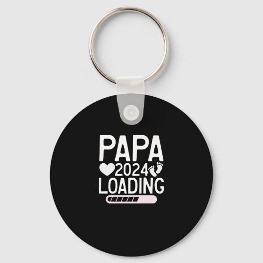 Porte-clés Papa 2024 Chargement Werdender Papa Geschenk Vater (Recto)