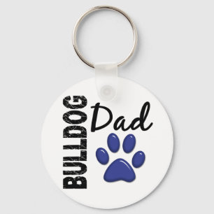 Porte-clés Papa 2 de bouledogue