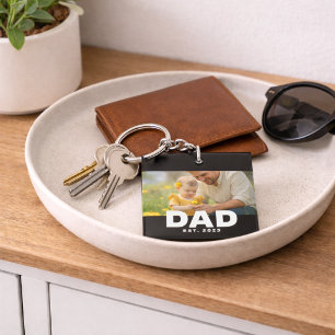 Porte-clés Papa a établi une photo moderne et audacieuse