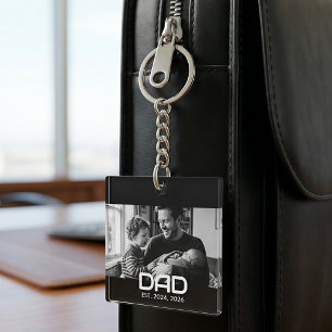 Porte-clés Papa a établi une photo moderne et audacieuse