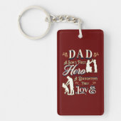 Porte-clés Papa A Son's First A Daughter First Love (Devant)