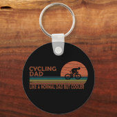 Porte-clés papa à vélo comme un père normal mais glacière (Recto)