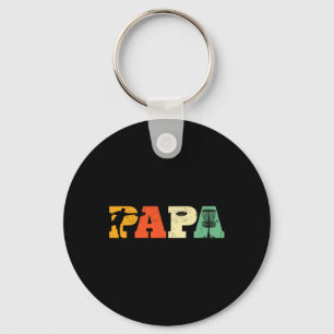 Porte-clés Papa amateur de disc golf Frisbee golf père Papa