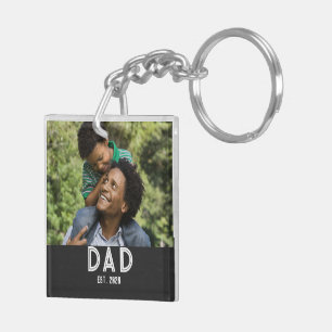 Porte-clés Papa Année de Naissance Cadeau Fête des Pères Aima