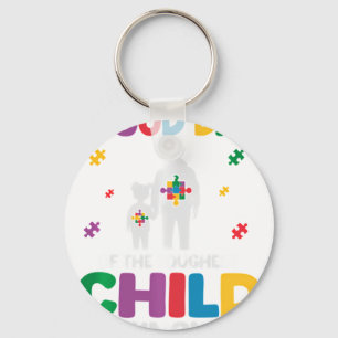 Porte-clés Papa autiste de fille