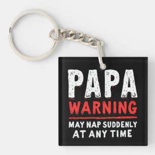 Porte-clés Papa Avertissement Peut Tomber Soudainement À Tout