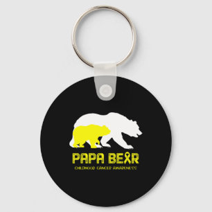 Porte-clés Papa Bear Soutien Sensibilisation à la lutte contr