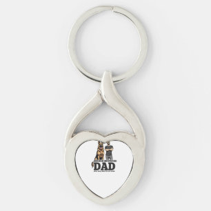 Porte-clés Papa Berger Allemand � Fidèle. Féroce. Protecteur.