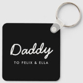 Porte-clés Papa | Black Kids Names Father's (Dos)