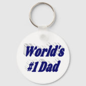 Porte-clés Papa bleu foncé (Recto)