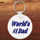 Porte-clés Papa bleu foncé (Verso)