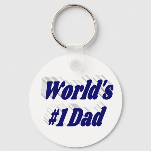 Porte-clés Papa bleu foncé (Verso)