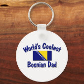 Porte-clés Papa bosniaque le plus froid (Recto)
