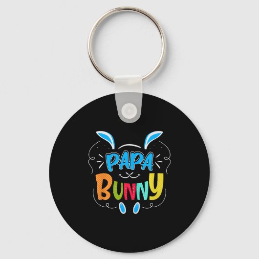 Porte-clés Papa Bunny Premium Tri-blend (Recto)