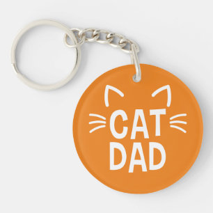 Porte-clés Papa Chat avec les oreilles et les Whisers