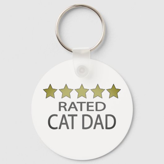 Porte-clés Papa Chat Cinq Étoiles (Recto)