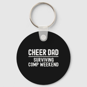 Porte-clés Papa Cheer Surviving Comp Weekend Cheerleading _2