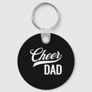 Porte-clés Papa cheerleader rouge et blanc ensemble de suppor