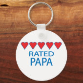 Porte-clés Papa Cinq Coeurs (Recto)