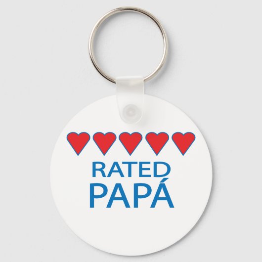 Porte-clés Papá cinq coeurs (Recto)