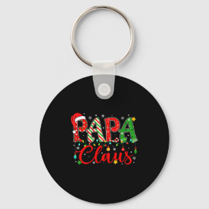 Porte-clés Papa Claus Lumières de Noël Pyjama Famille Assorti