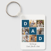 Porte-clés Papa Collage Multi Photo, Fête des pères Keepsaké (Recto)