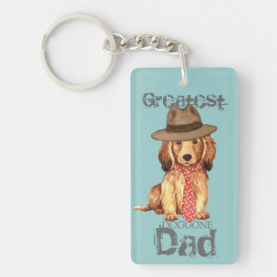 Porte-clés Papa Dachshund
