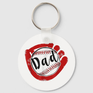 Porte-clés Papa De Baseball Softball Maman