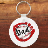 Porte-clés Papa De Baseball Softball Maman (Recto)