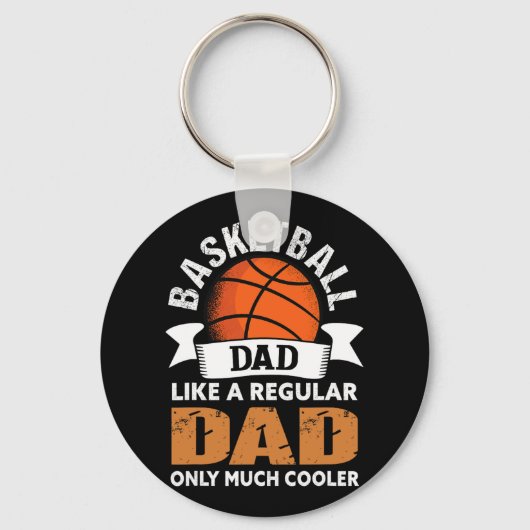 Porte-clés Papa de basket-ball - Fun Basketball Papa (Recto)