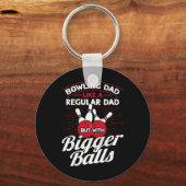 Porte-clés Papa De Bowling Comme Un Papa Régulier Mais Avec D (Recto)