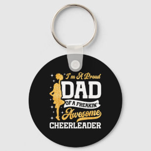 Porte-clés Papa de cheerleading Je suis un papa fier d'une