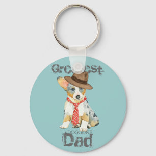 Porte-clés Papa de corgi de Gallois de cardigan