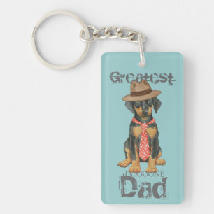 Porte-clés Papa de dobermann