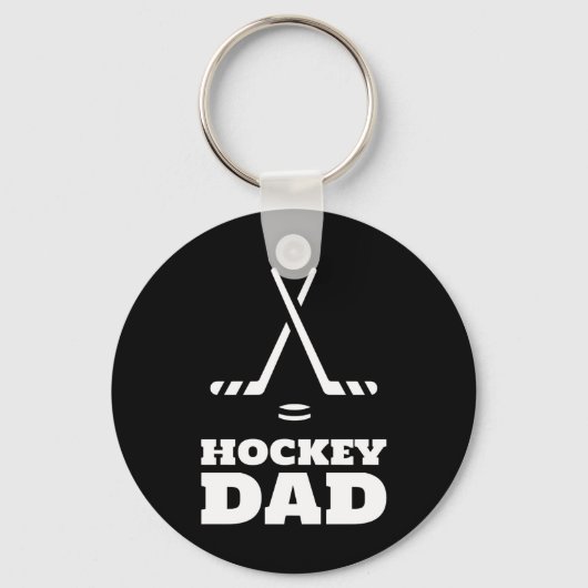 Porte-clés Papa de hockey (Recto)