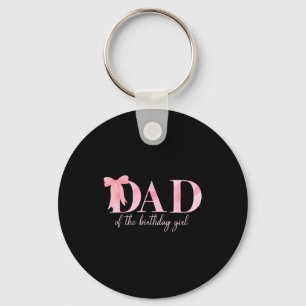 Porte-clés Papa de la fille d'anniversaire Famille Rose Coque