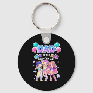 Porte-clés Papa de la fille d'anniversaire mignon chibi kpop