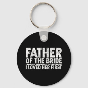 Porte-clés Papa de la mariée J'adore son premier mariage 