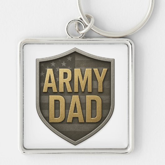 Porte-clés Papa de l'armée (Devant)