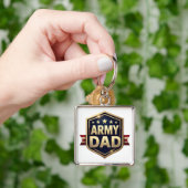 Porte-clés Papa de l'armée (main)