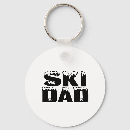 Porte-clés Papa de ski (Recto)